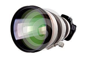 Modern dslr digital camera with big lens