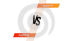 modern dual clash versus vs poster for team battle