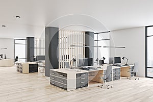 Modern eco style openspace office photo