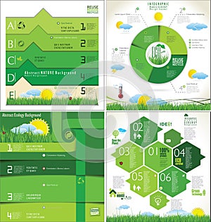 Modern ecology infographic Design Layout