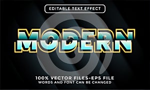 modern. editable text effect premium vectors