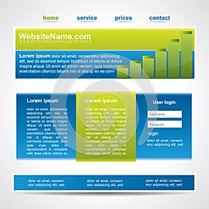 Modern editable website template