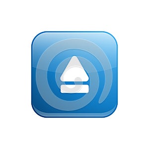 Modern Eject Icon Button Logo