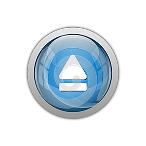 Modern Eject Icon Button Logo