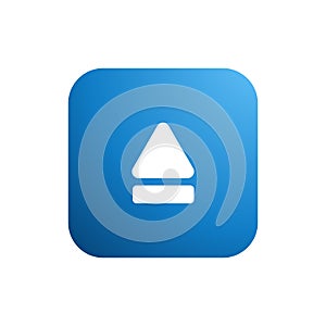 Modern Eject Icon Button Logo