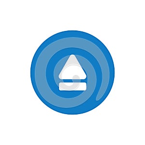 Modern Eject Icon Button Logo