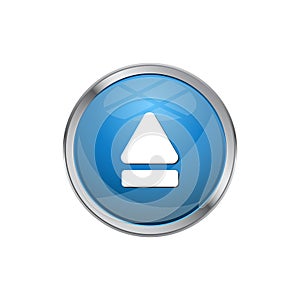 Modern Eject Icon Button Logo