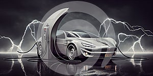 Modern electric car concept