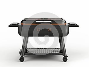 Modern Electric Grill on White Background