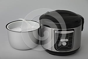 Modern electric multi cooker, parts and accessories