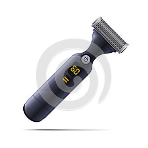 Modern Electric Razor on White Background. Vector