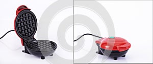 Modern electric waffle maker - White Background