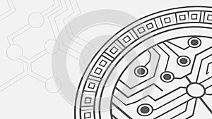 Modern Electronic Circuit Board Pattern Vector, vector design Generative AI