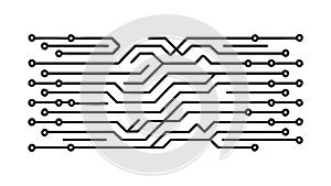 Modern Electronic Circuit Board Pattern, vector design Generative AI