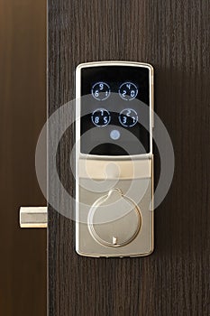 Modern electronic and digital door lock