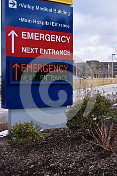 Modern Electronic Hospital Emergency Sign