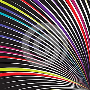 Modern Elegant Abstract Rainbow Spectrum Colorful Burst Vector Background Pattern