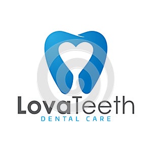 Modern elegant dental logo