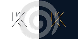 Simple K logo design