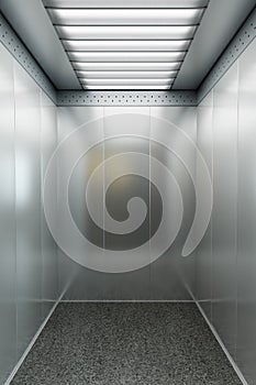 Modern elevator 3d render