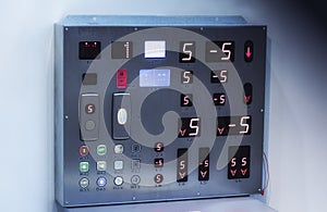 Modern Elevator buttons.