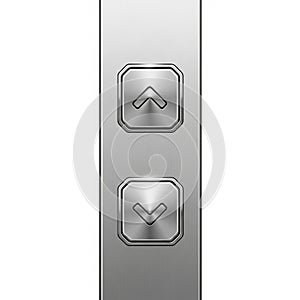 Modern Elevator Control Panel With Up and Down Buttons