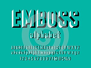 Emboss font