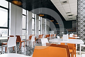 Modern empty canteen