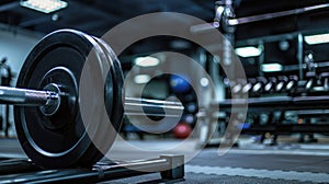 Modern empty gym background interior with various equipment