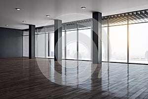 Modern empty office interior