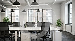 Modern Open Office Space Interior