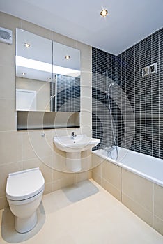 Modern en-suite bathroom