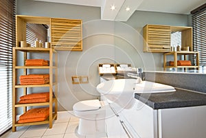 Modern en-suite bathroom