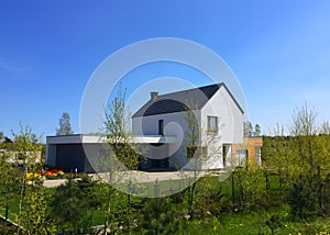 Modern energy saving eco house in Poland