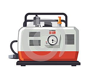 Modern engineer controls heavy machinery