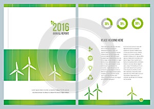 Modern Environmental Annual Report Cover Design