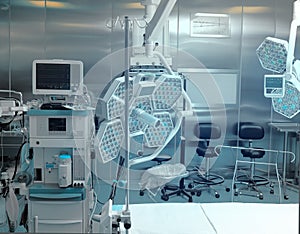 Modern equipment in hospital operating room