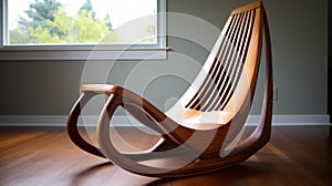 Modern Ergonomic Rocking Chair With Unique Leg Design