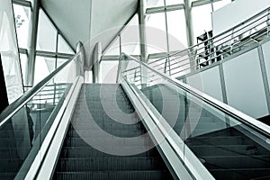 Modern escalator background