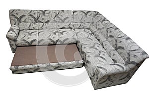 Modern expandable corner sofa