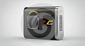 Modern External Hard Drive with LED Indicators