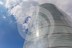 Modern facade of the Mittelrheinmuseum building in Koblenz