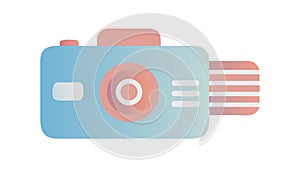 Modern Fan-Cooling Camera Icon Vector Illustration, vector design Generative AI