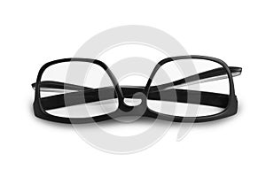 Modern fashion glasses isolated on white background with clipping paths for graphic design