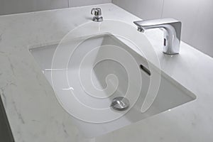 Modern faucet bathroom interior decoration