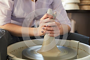 Modern Female Potter Closeup