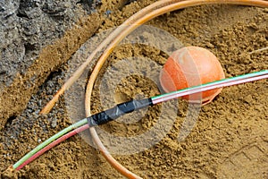 Modern fiber optic cable for a house connection