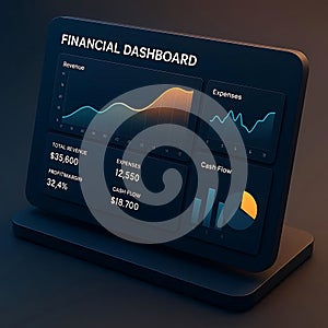 Modern financial dashboard displaying market trends and data analytics