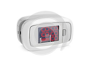 Modern fingertip pulse oximeter isolated