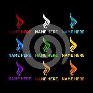 Modern Fire - Flame logo design